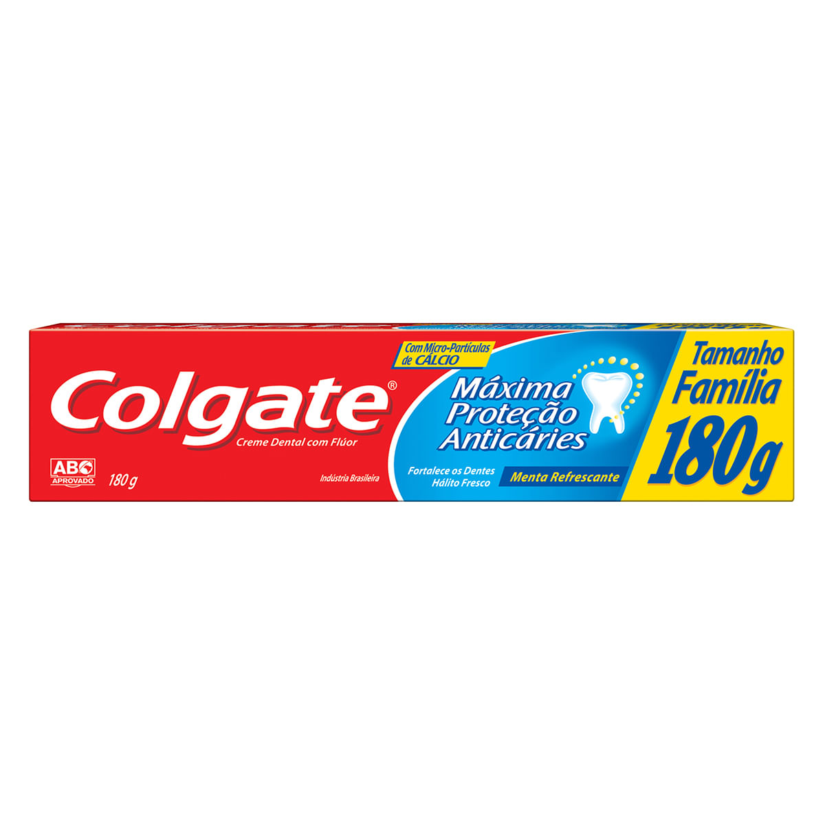 Creme Dental Colgate Máxima Proteção Anticáries Menta Refrescante 180g