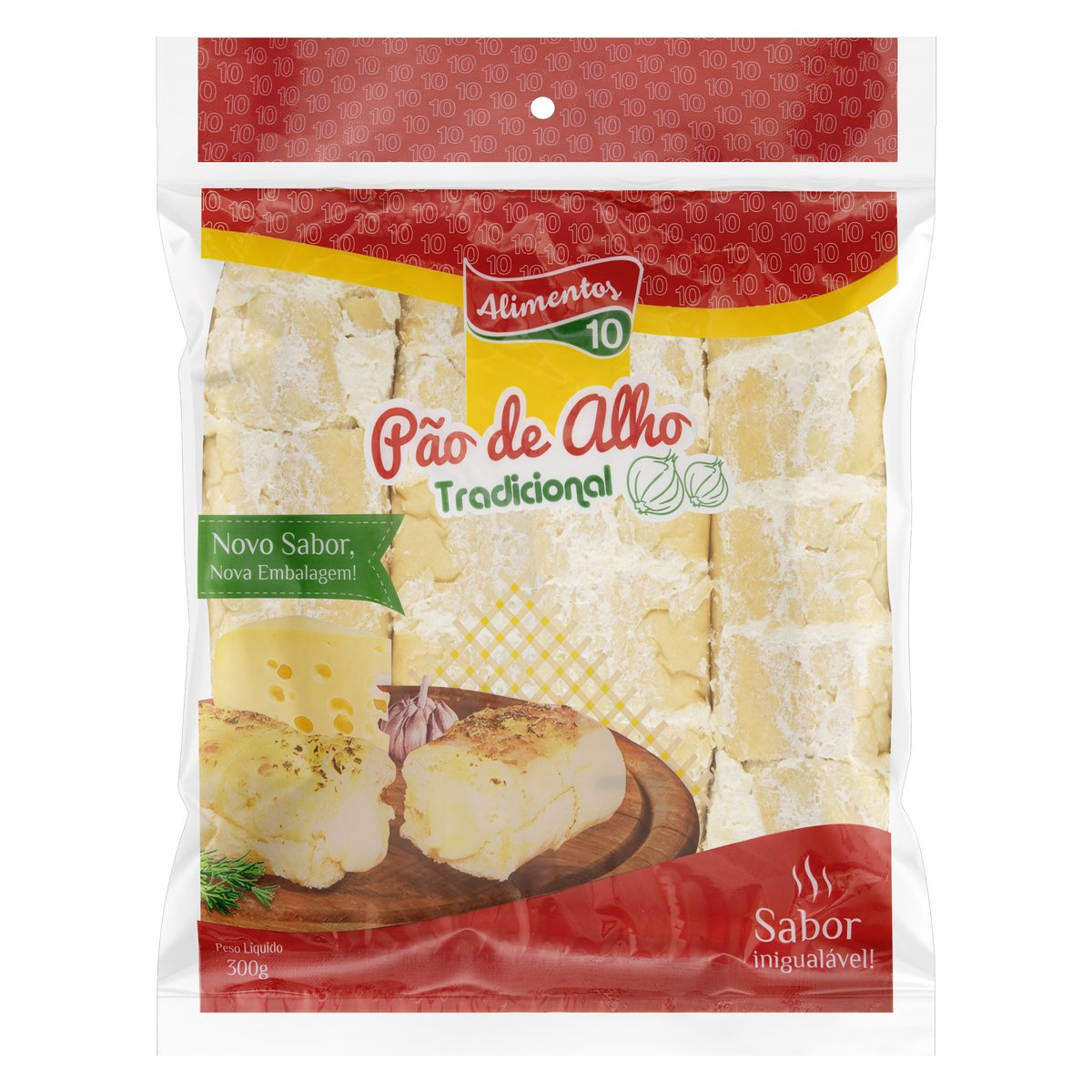 Pão de Alho Tradicional Alimentos 10 300g