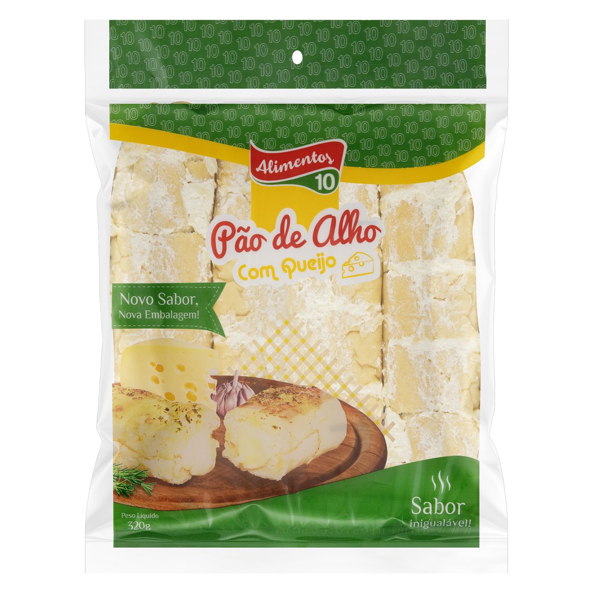 Pão de Alho com Queijo Alimentos 10 320g