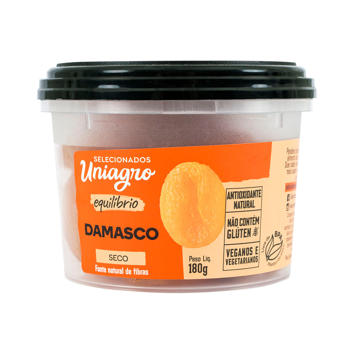 Damasco Seco Uniagro 180g