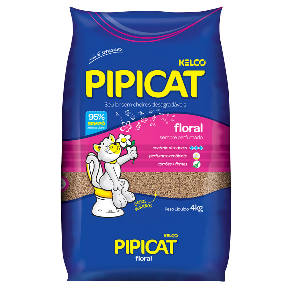 Areia Floral Pipicat 4Kg