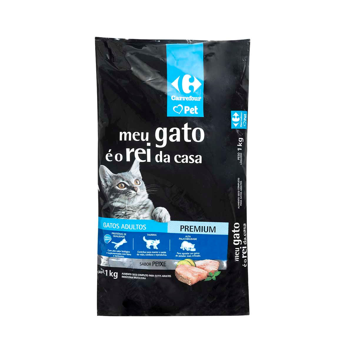 Ração para Gato Adulto Carrefour Peixe 1Kg