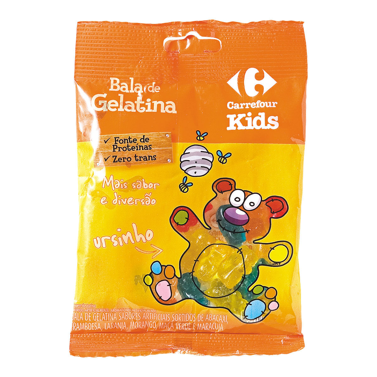 Bala de Gelatina Ursinho Sabor Sortido Carrefour Kids 90g