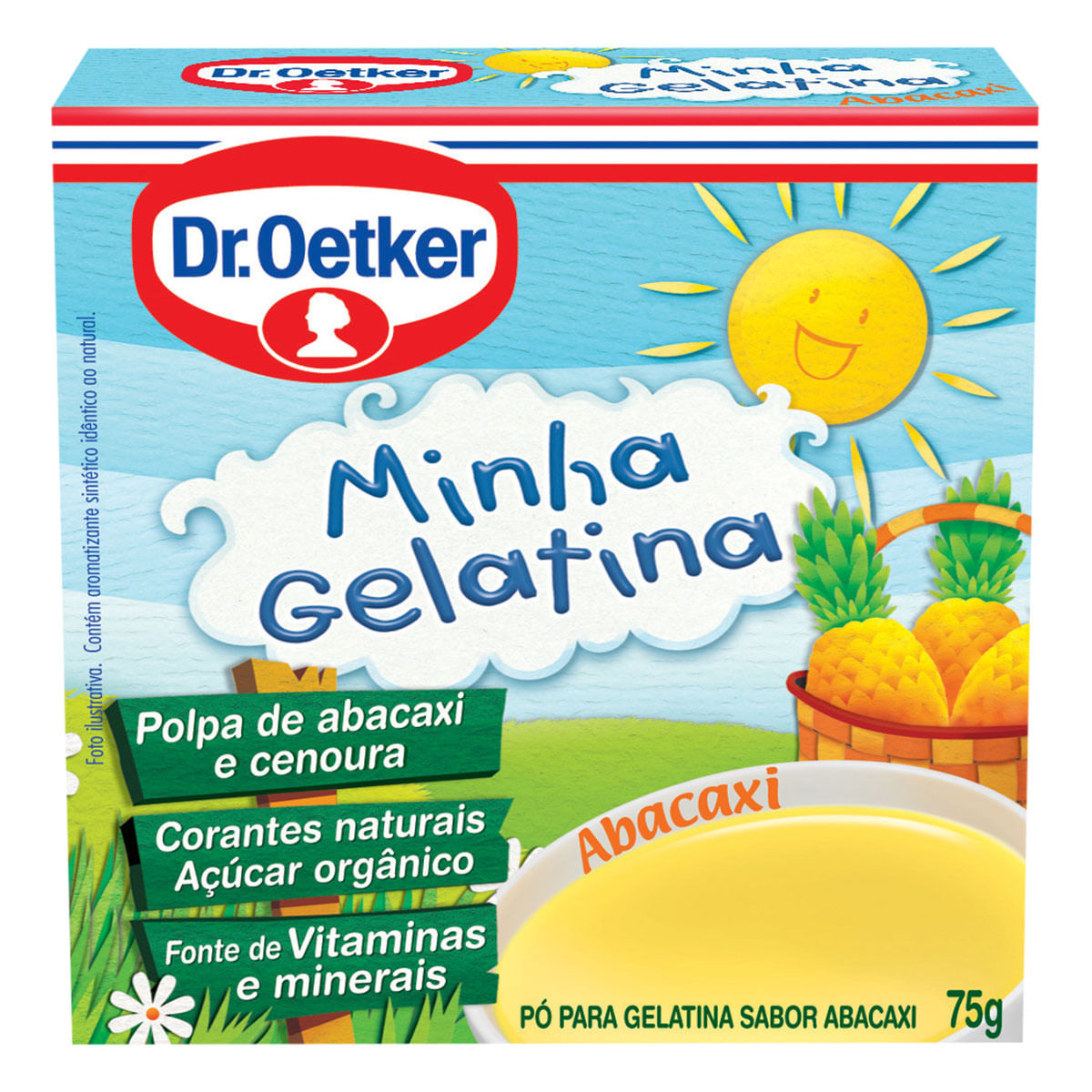 Gelatina Sabor Abacaxi Dr. Oetker Minha Gelatina 75g