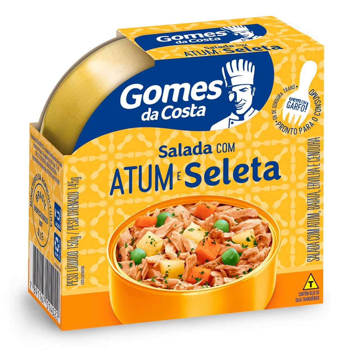 Salada Pronta de Atum com Batata, Ervilha e Cenoura Gomes da Costa 150g