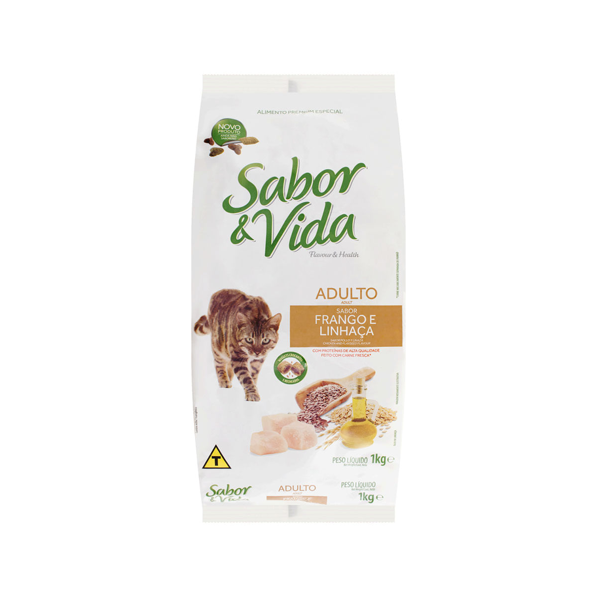 Ração para Gato Guabi Sabor e Vida Atum e Salmão 1Kg