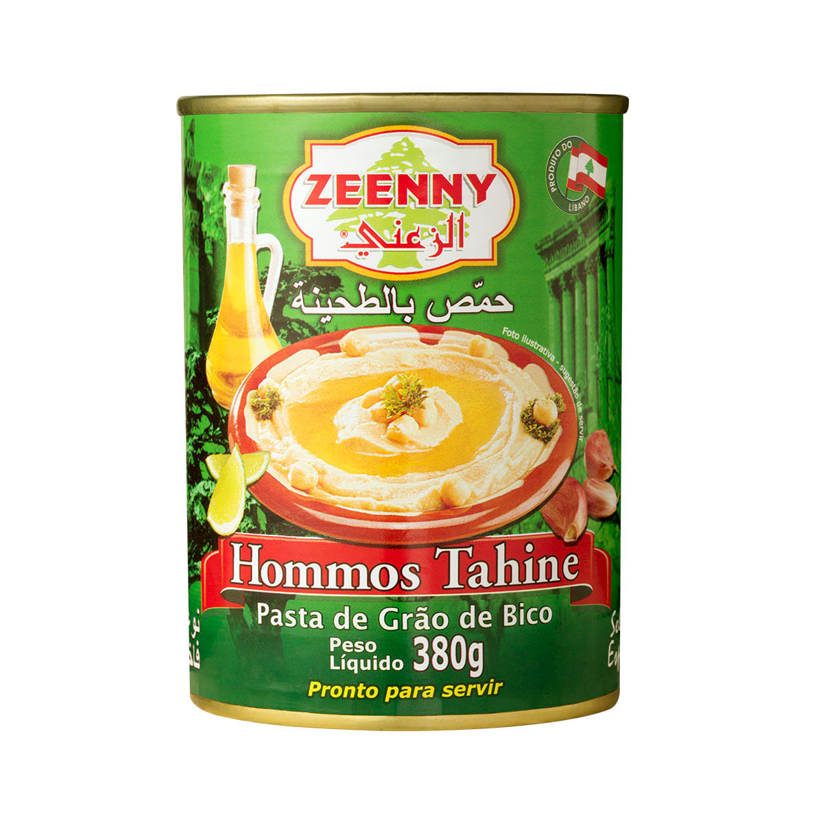 Pasta de Grão de Bico Hommos Tahine Zeenny 380g