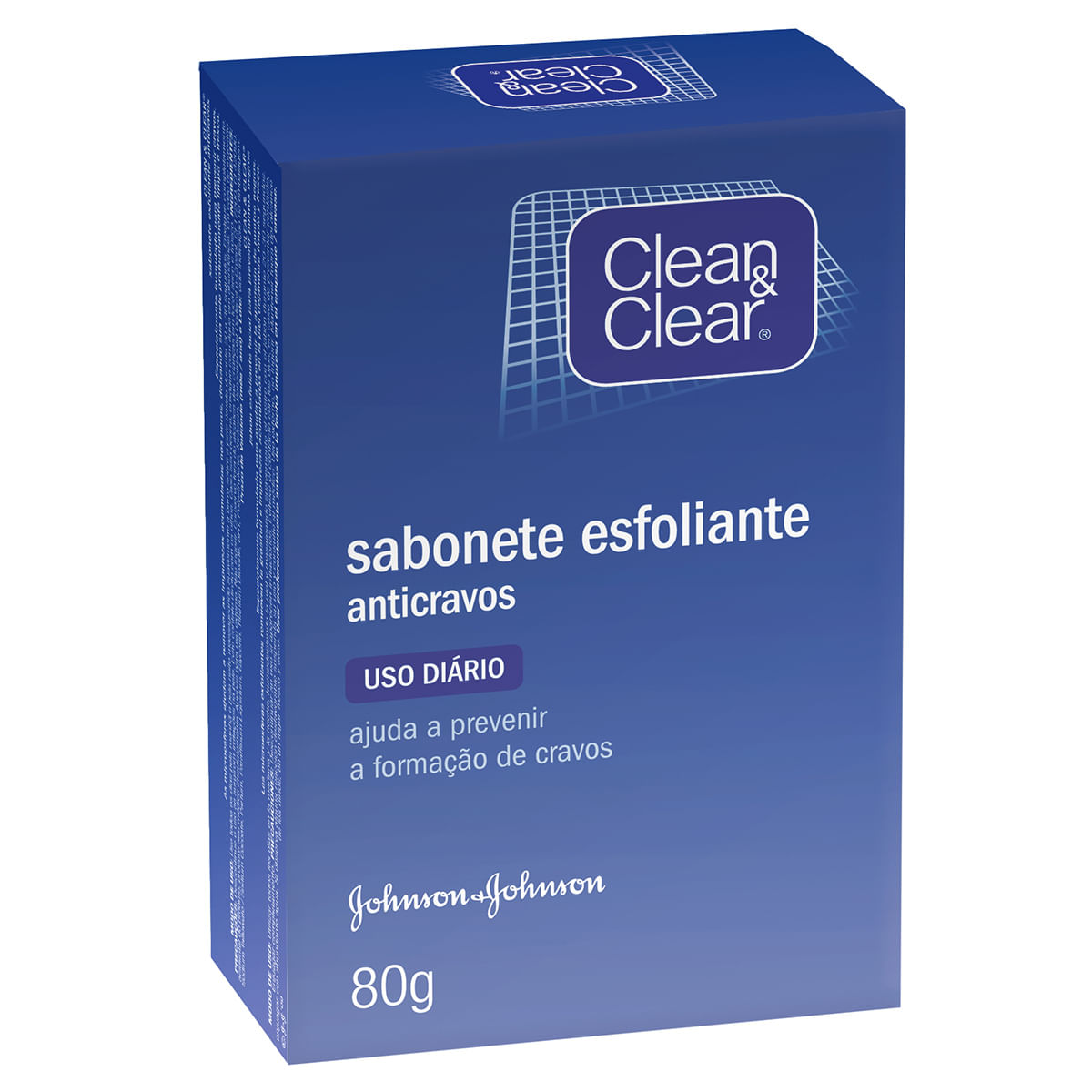 Sabonete em Barra Facial Clean &amp; Clear Anticravos sem Fragrância 80g