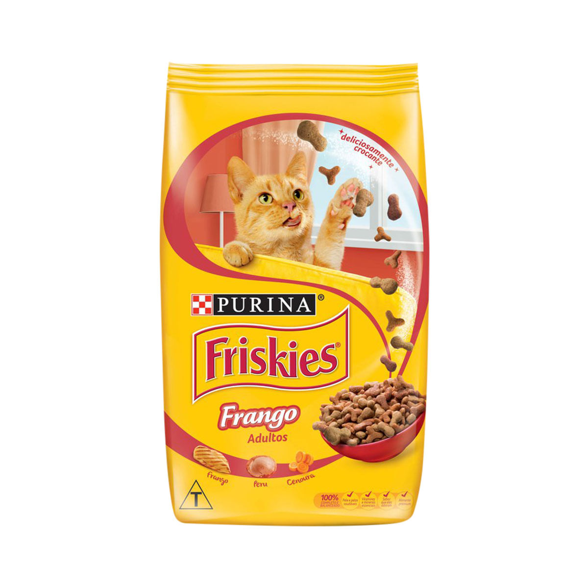 Ração para Gato Purina Frikies Delícias da Fazenda Frango 3Kg