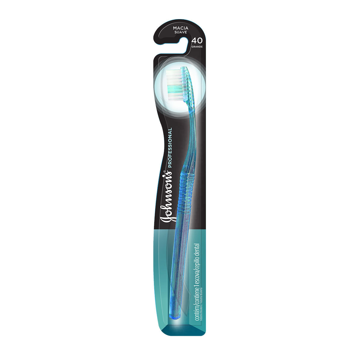 Escova Dental Johnson &amp; Johnson Professional Azul