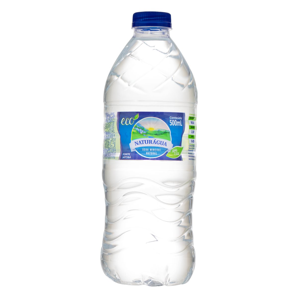 Água Mineral Natural sem Gás Naturágua Eco Garrafa 500 ml