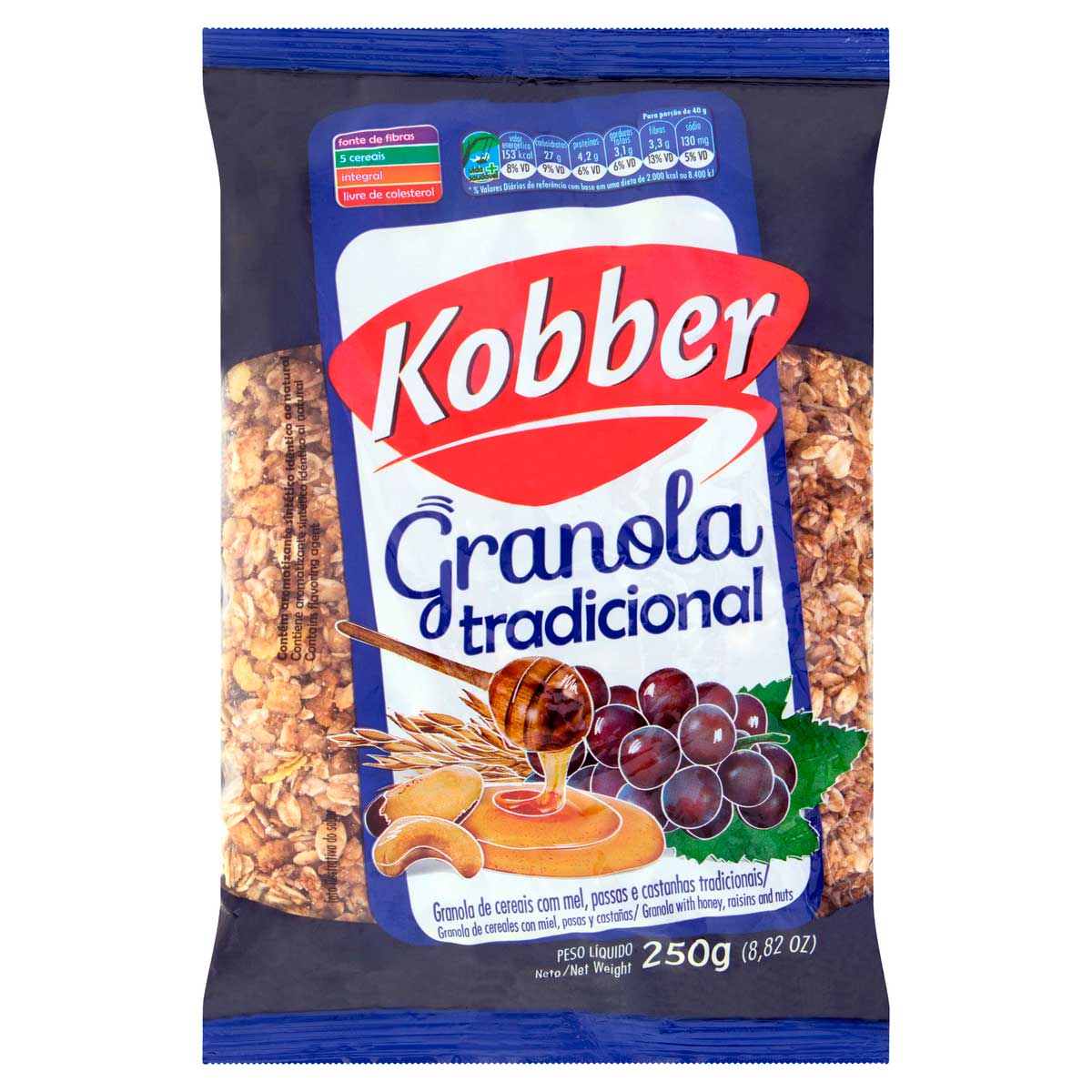 Granola Tradicional Kobber Pacote 250 g