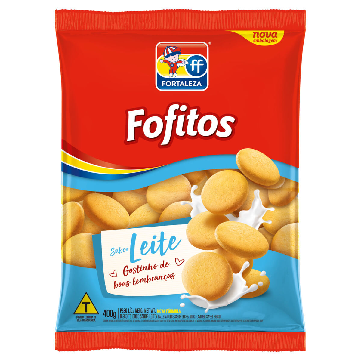 Biscoito Leite Fortaleza Fofitos 400 g