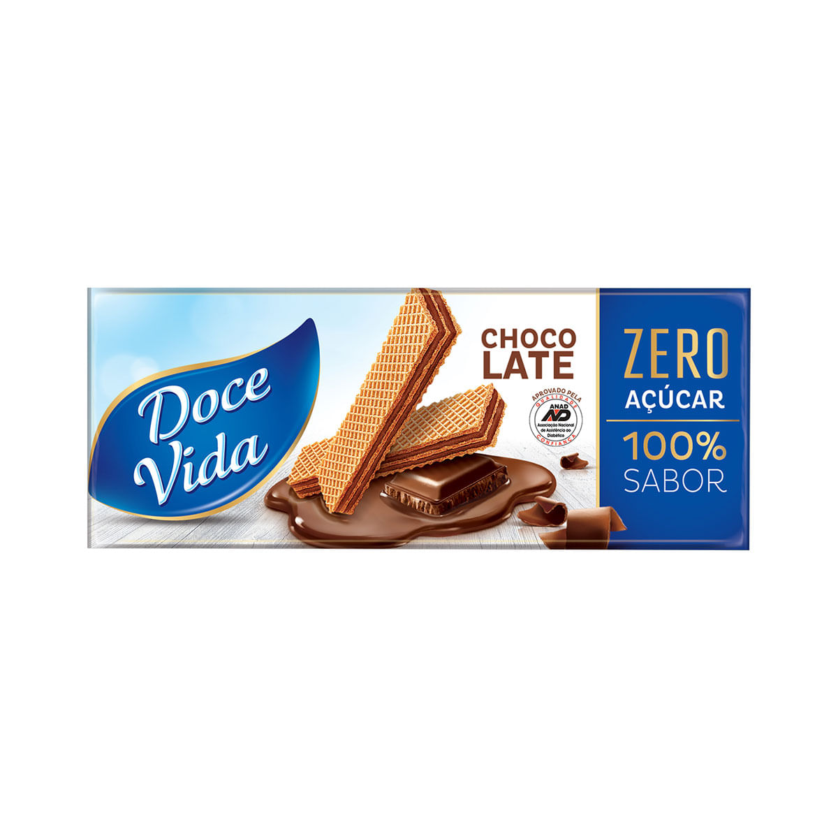 Wafer com Recheio de Chocolate Vida Zero Açúcar 115g