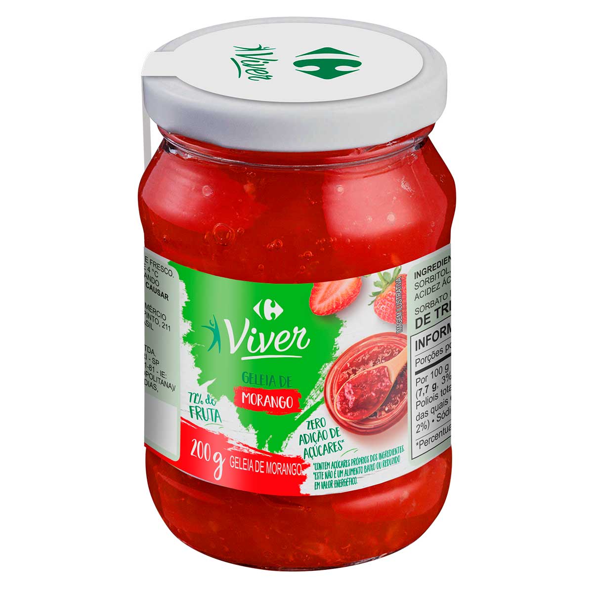 Geleia de Morango Diet Carrefour Viver 200 g