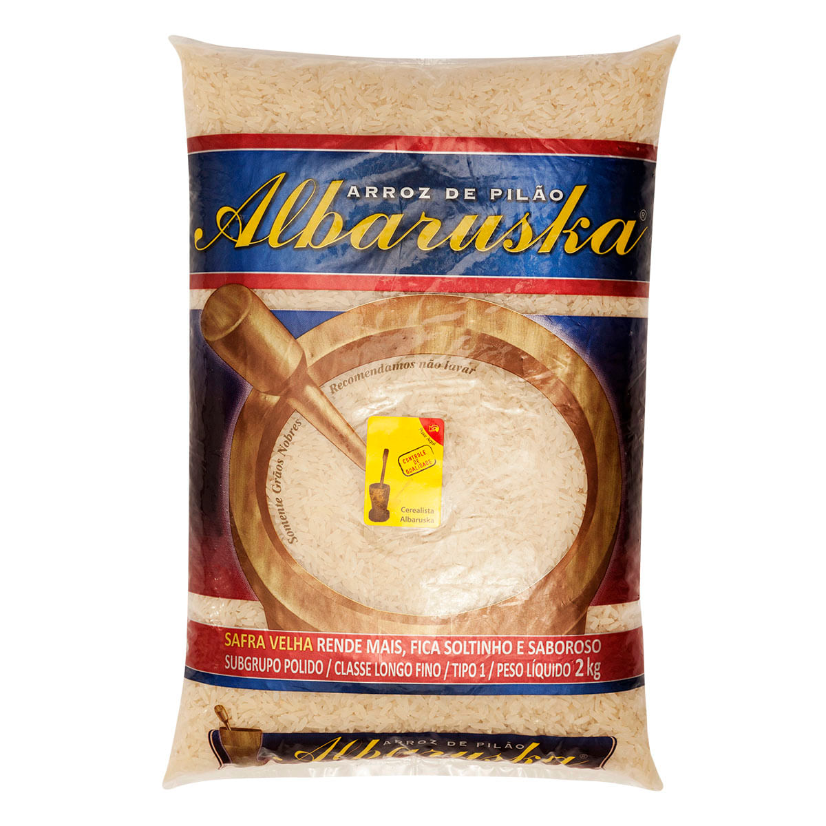 Arroz Branco Longo Tipo 1 Albaruska 2Kg