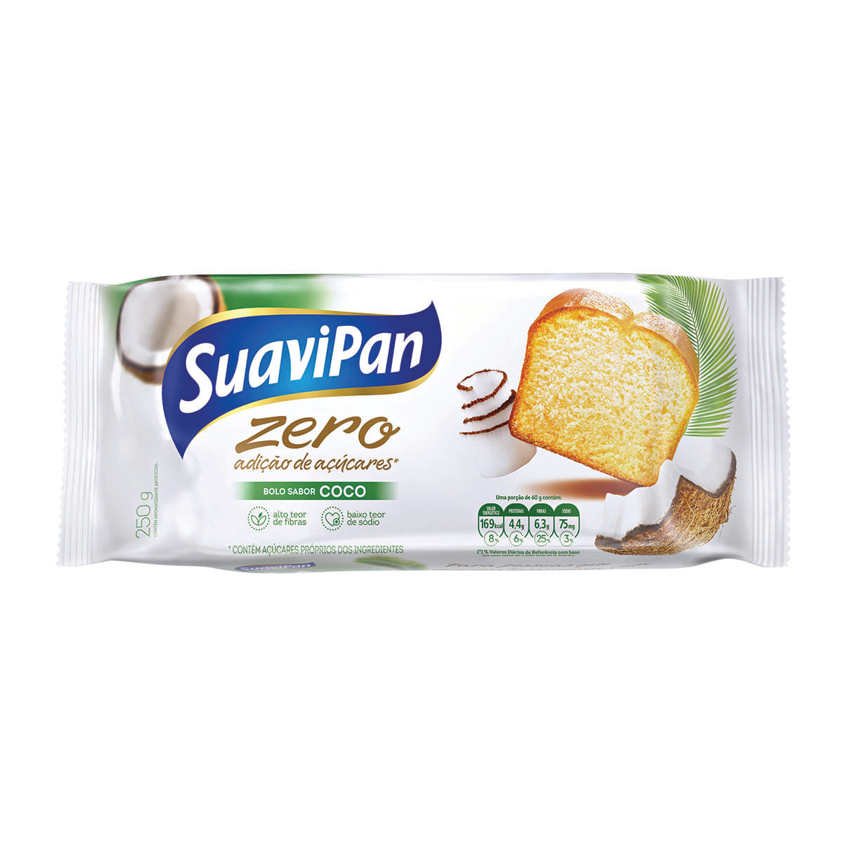 Bolo de Coco Suavipan Zero 250g