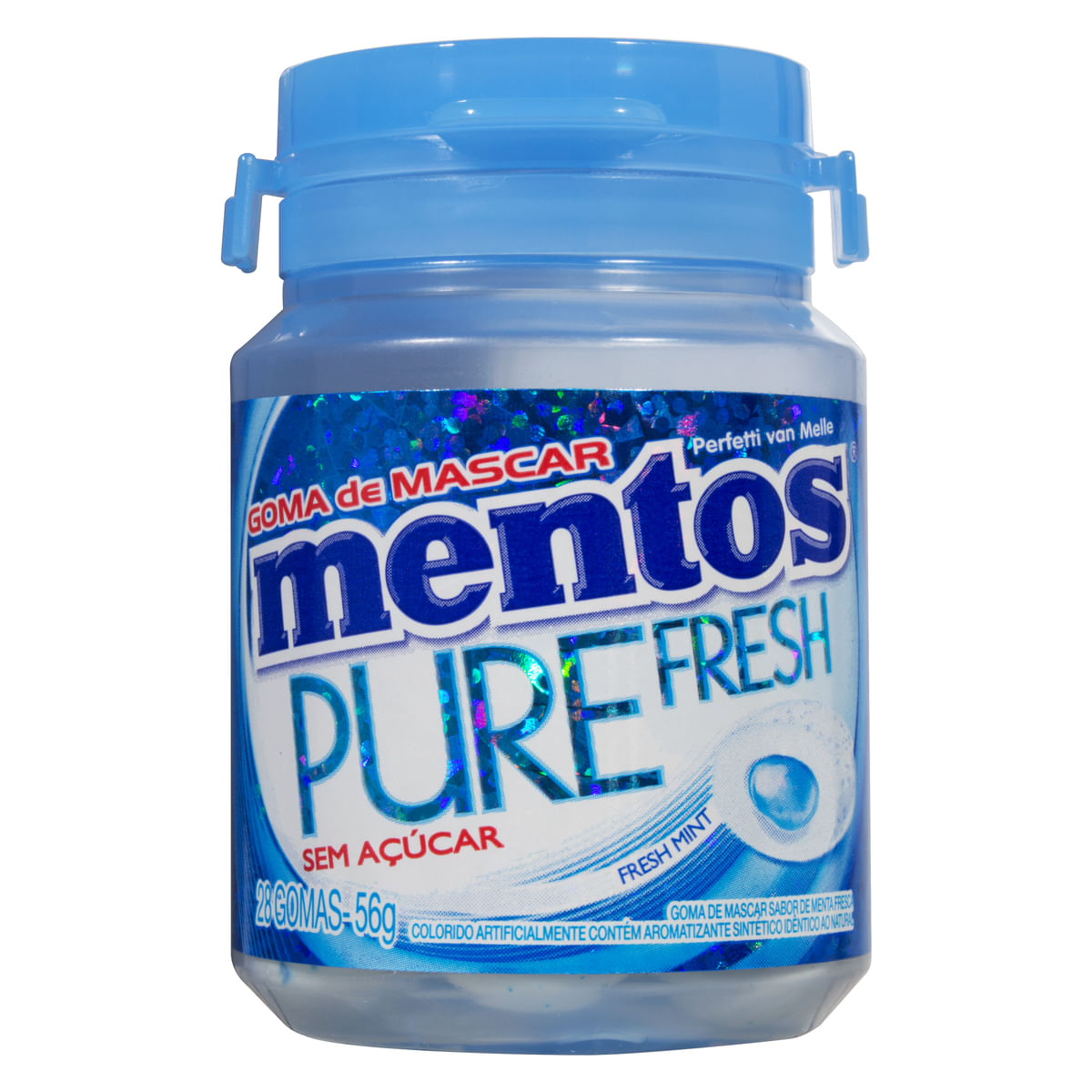 Goma de Mascar sem Açúcar Menta Mentos Fresh Mint 56g