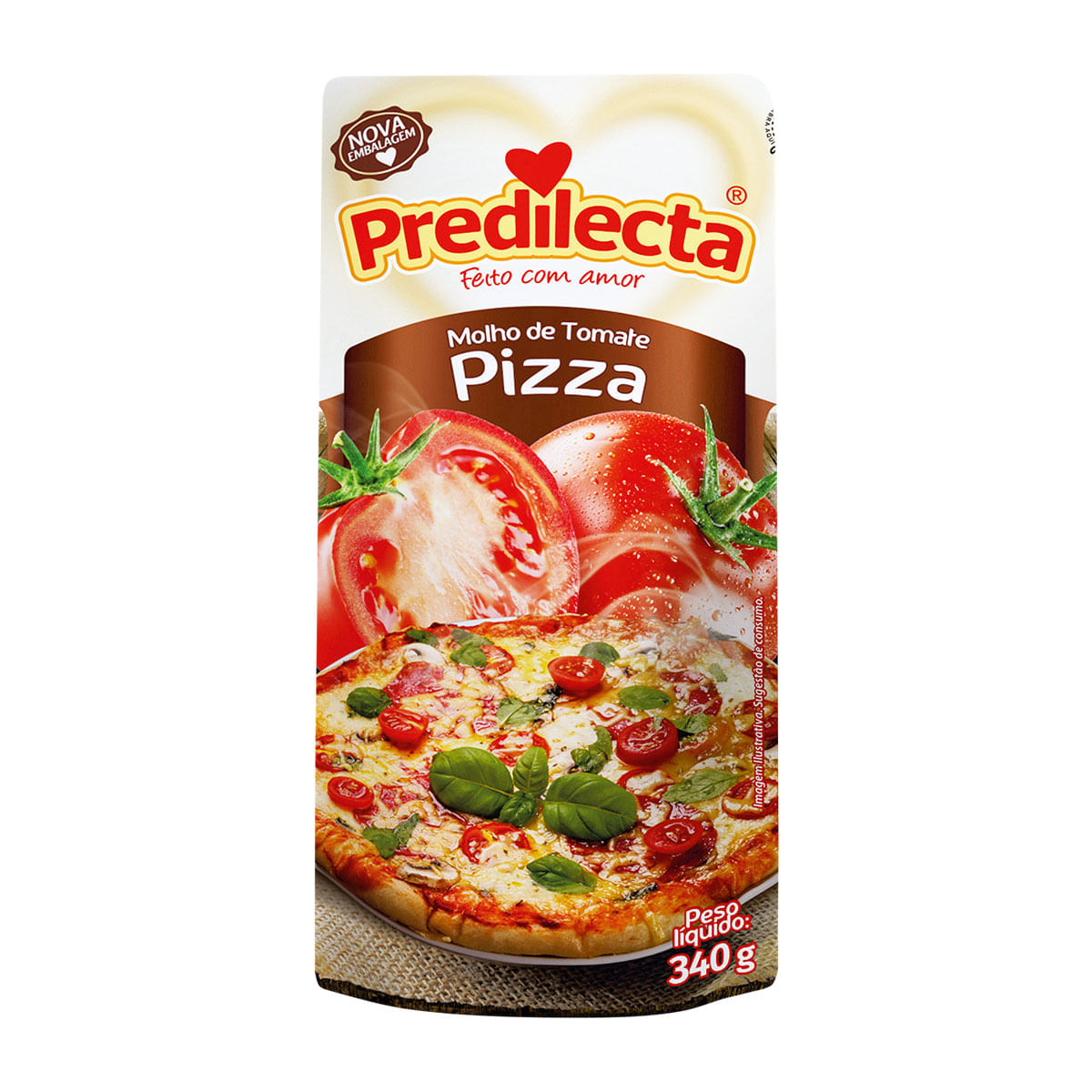 Molho de Tomate Pizza Predilecta 340g