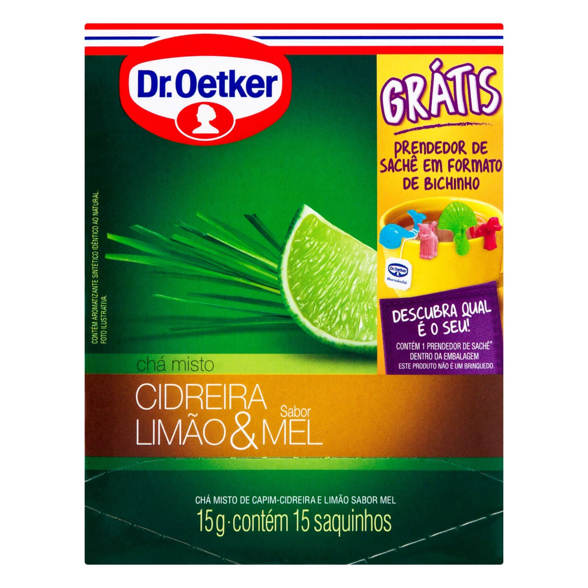 Chá de Cidreira com Limão e Mel Dr. Oetker 15g