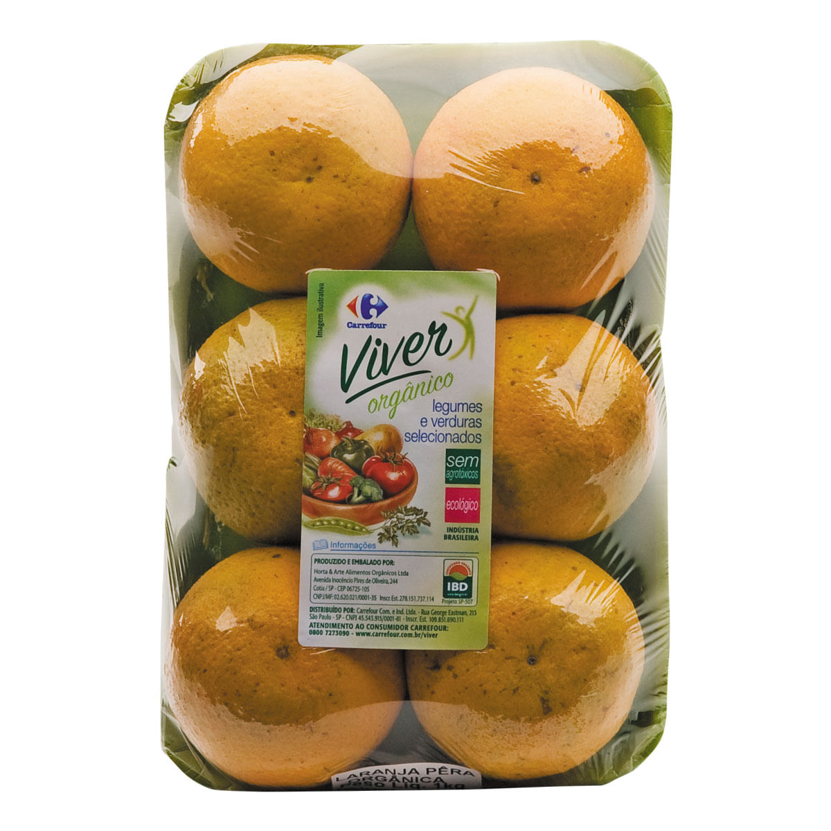 Laranja Pera Orgânica Carrefour Viver 1Kg