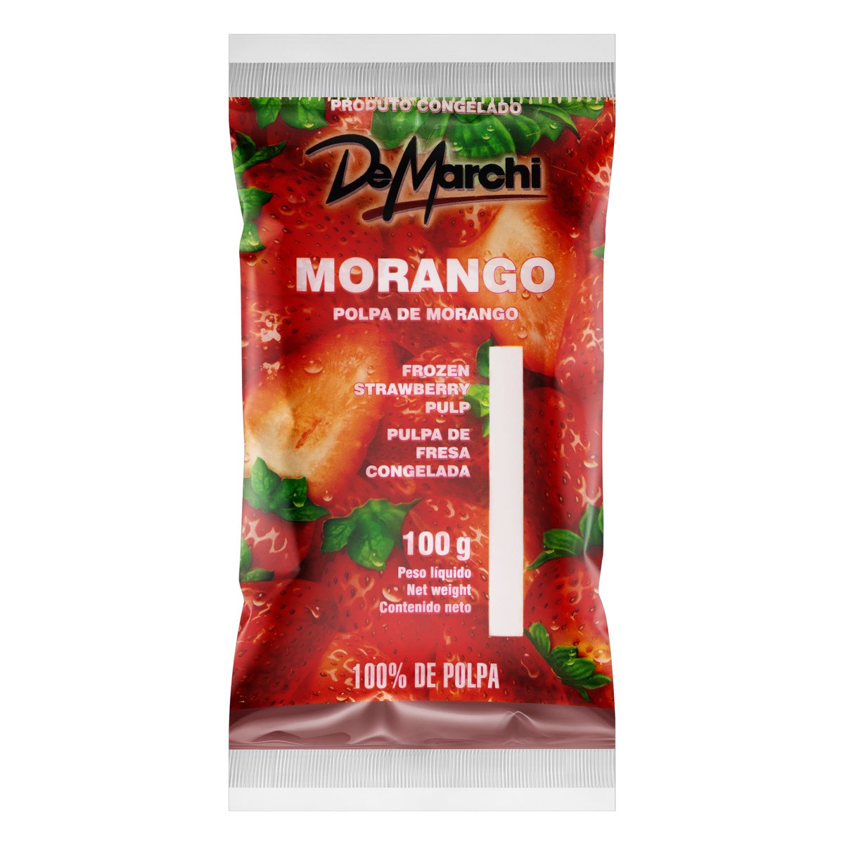 Polpa de Morango Congelada De Marchi 100 g