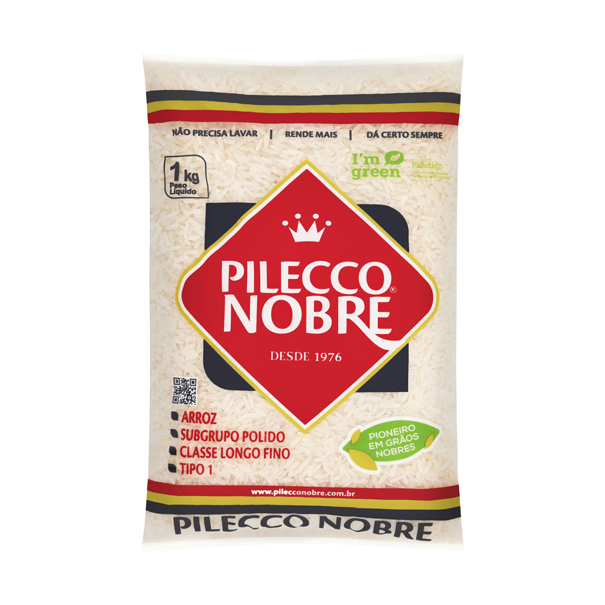 Arroz Branco Tipo 1 Pilecco Nobre 1Kg