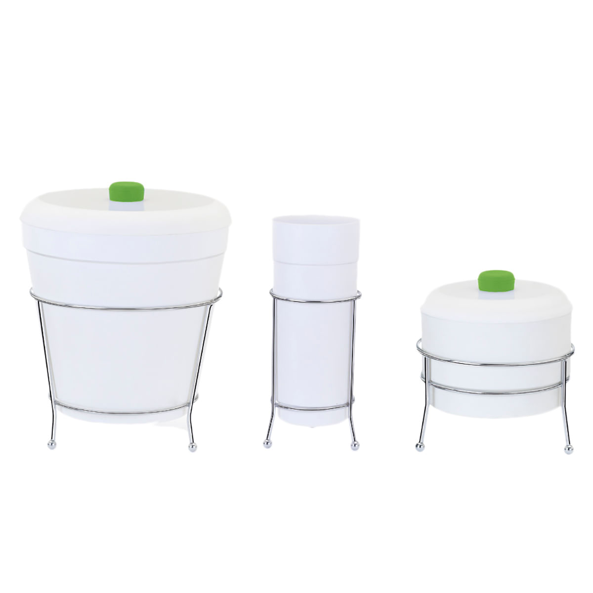 Kit Organizador de Pia Arthi 1199 - 3 Peças Branco