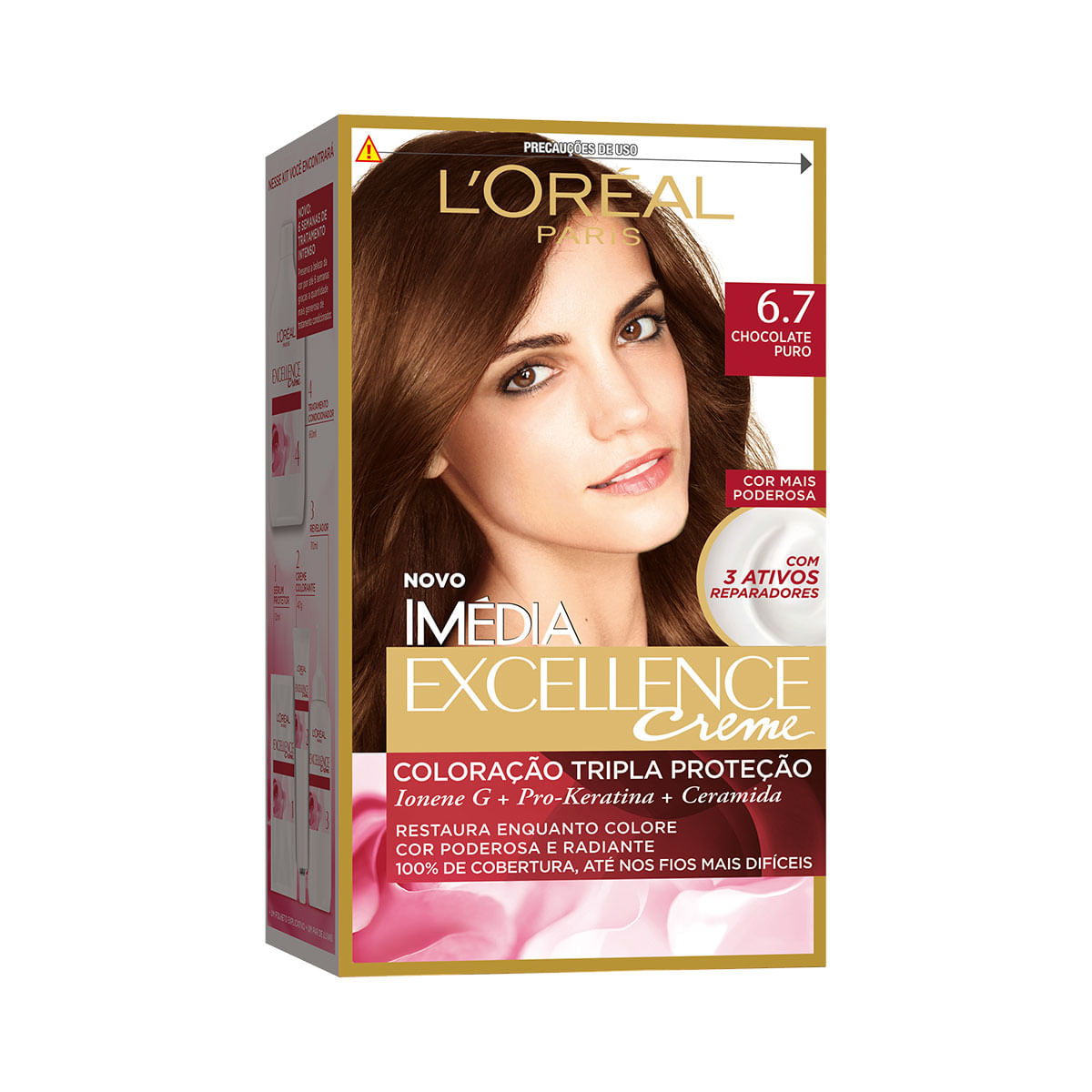 Tintura para Cabelo Chocolate Puro L&apos;Oreal Paris 47g