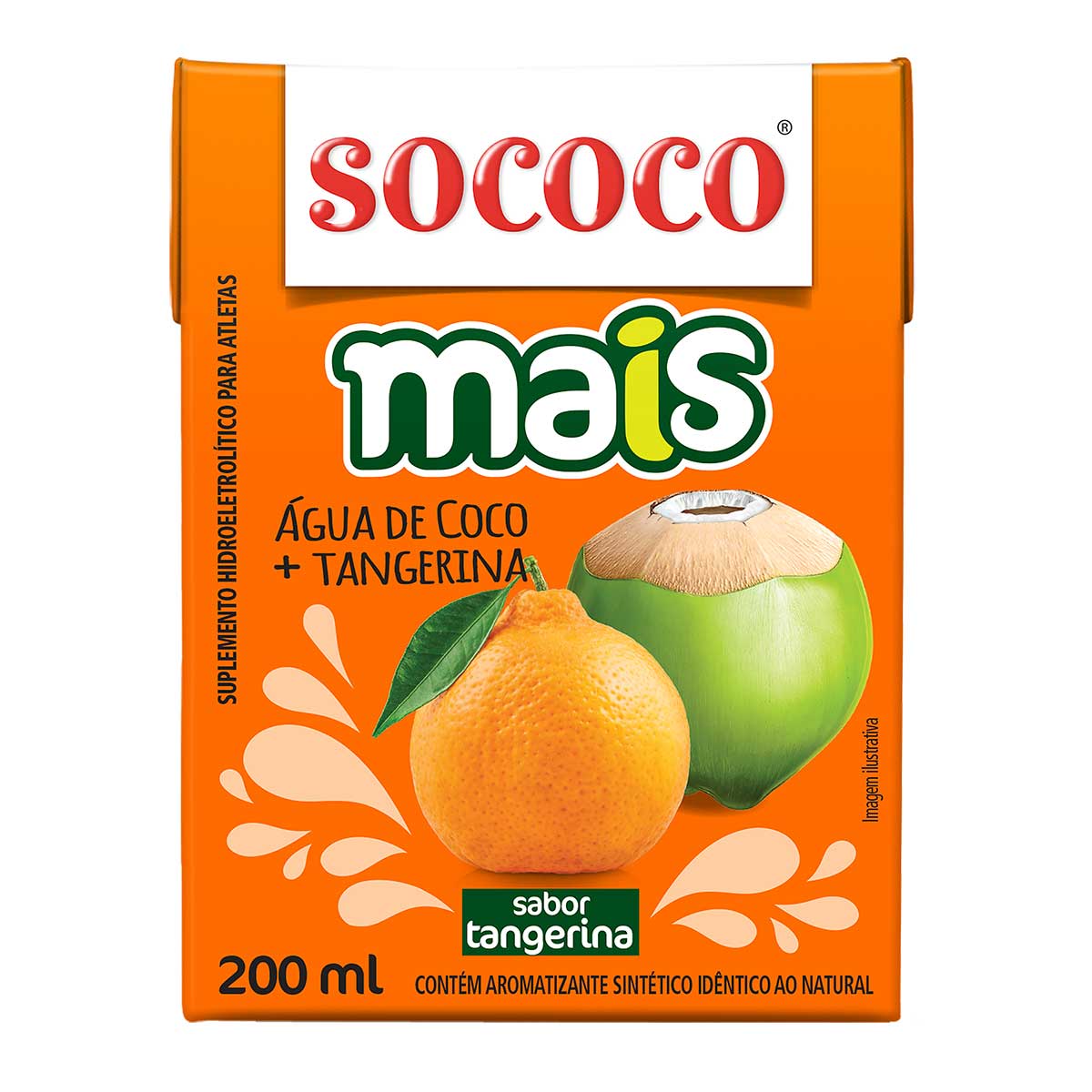 Água de Coco com Tangerina Sococo 200 ml