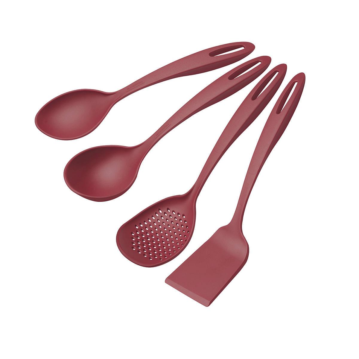 Conjunto de Utensílios de Cozinha 4 Peças Nylon Ability Tramontina 25199701 Vermelho