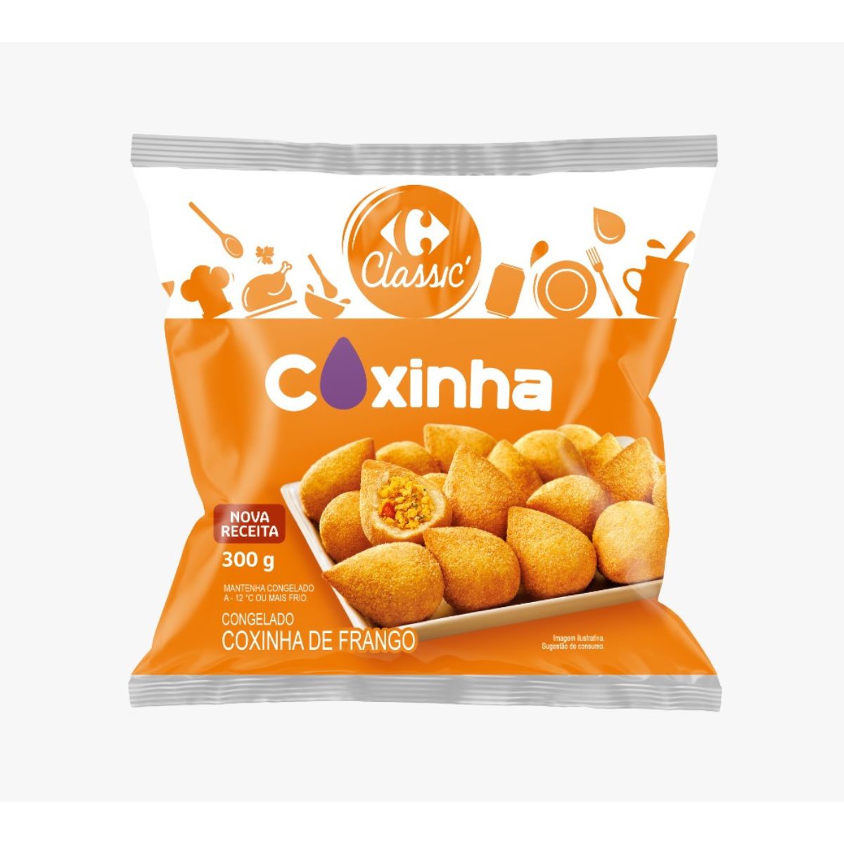 Coxinha de Frango Nova Receita Carrefour 300g