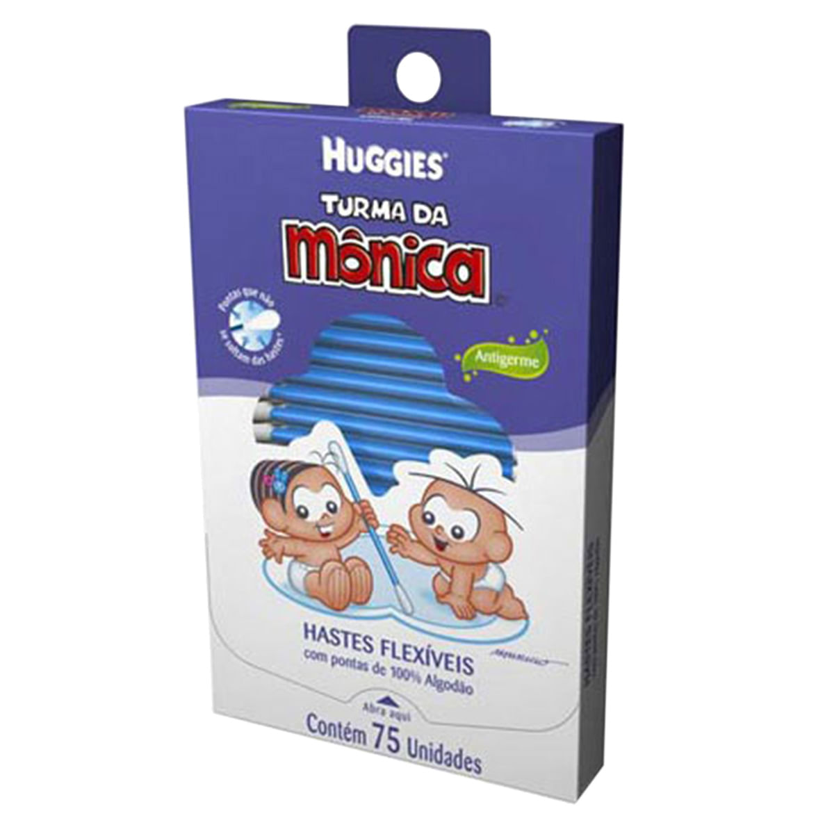 Haste Flexível para Bêbês Huggies Turma da Mônica 75 Unidades