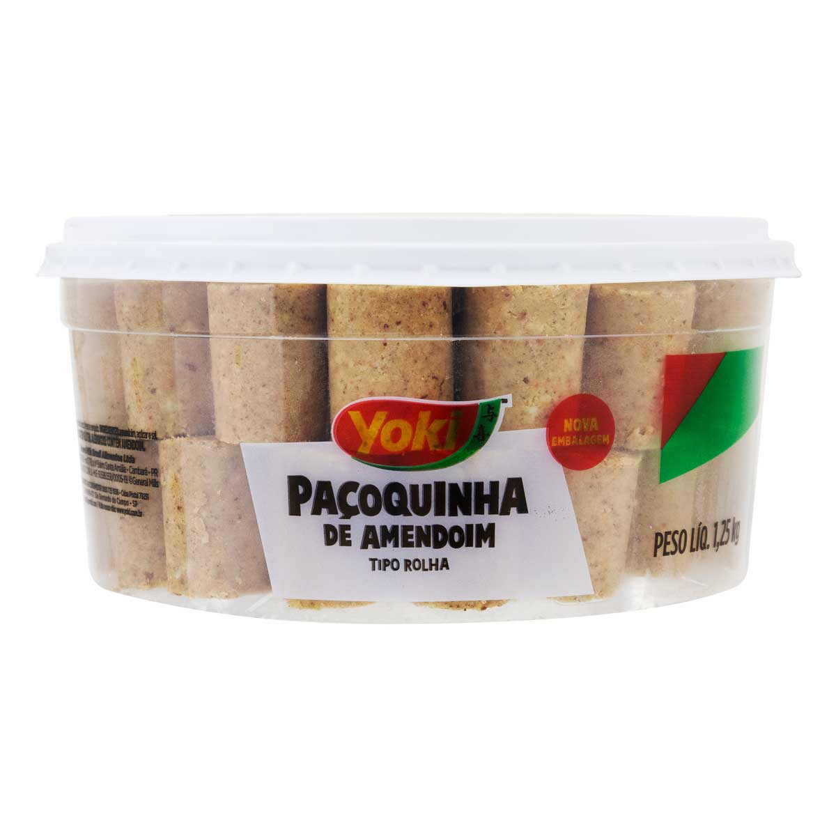 Paçoquinha Rolha Yoki Pote 1,25 Kg