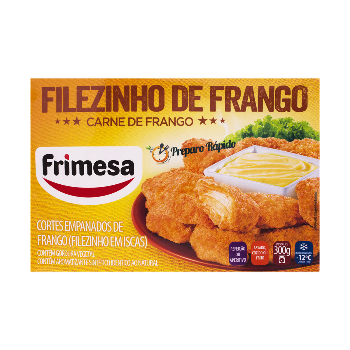 Empanado de Frango Filezinho Congelado Frimesa 300g