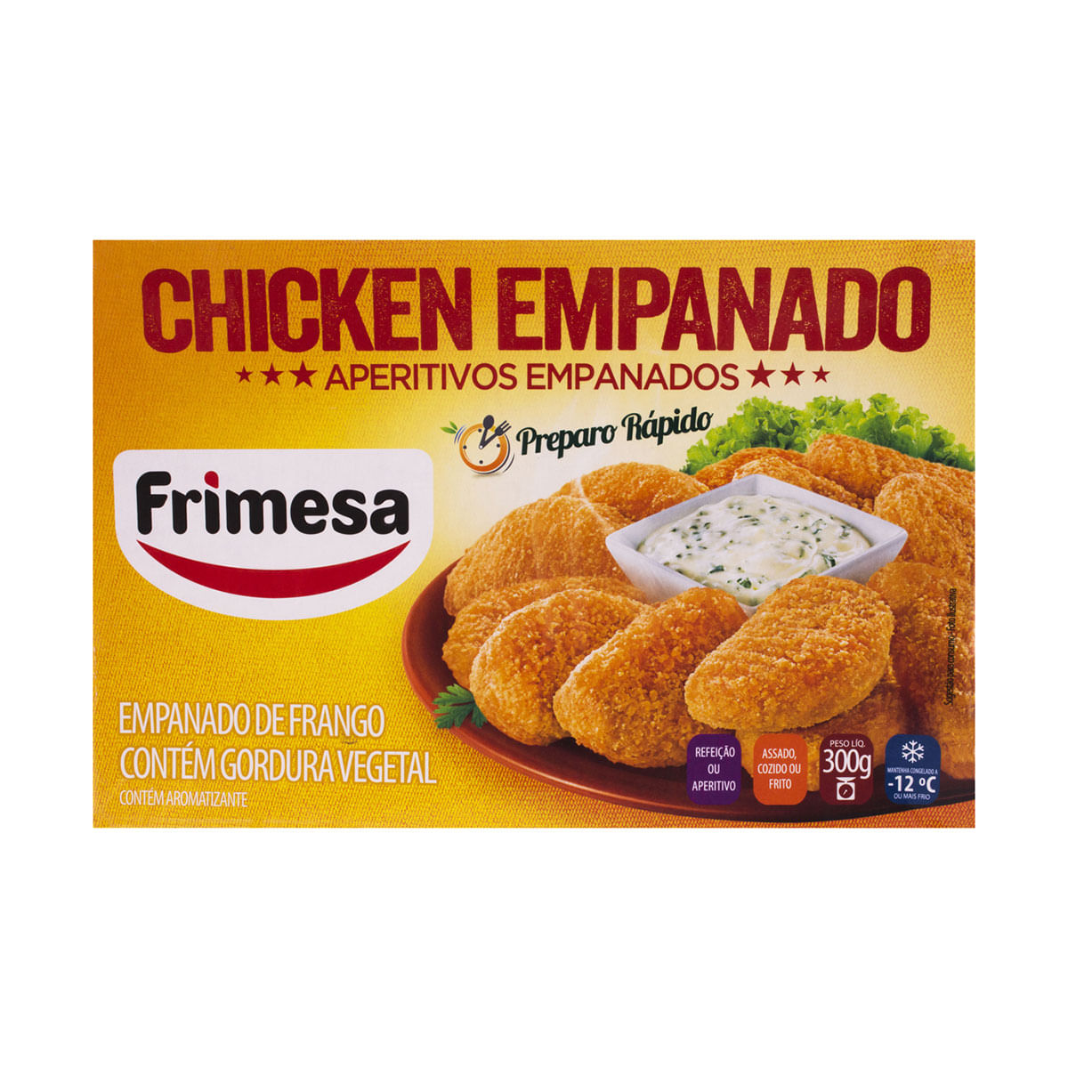 Empanado de Frango Congelado Frimesa 300g