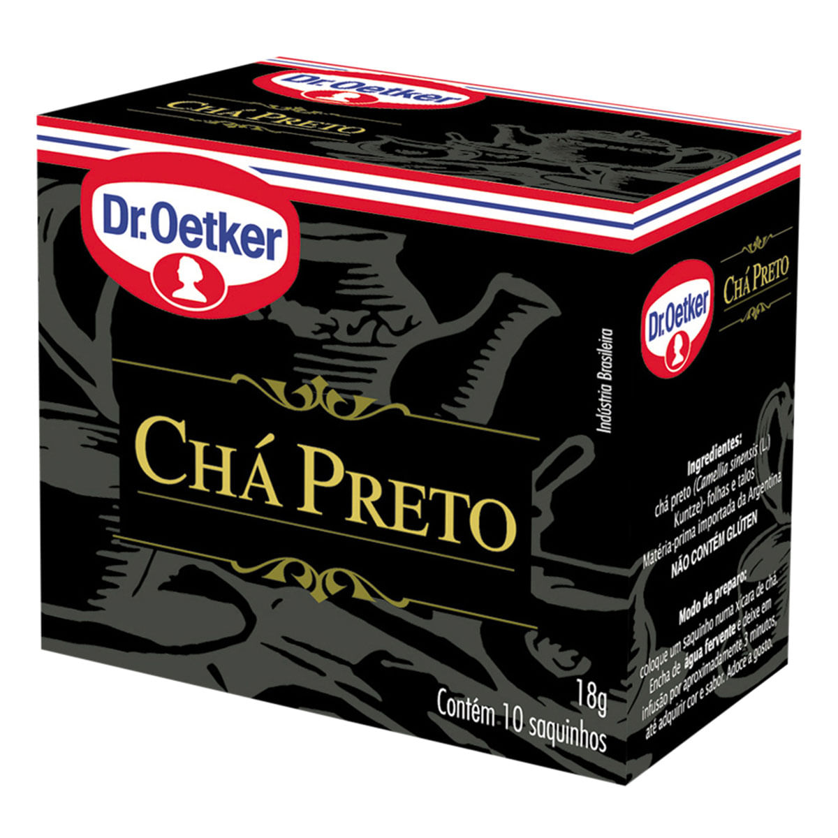 Chá Preto Dr. Oetker Caixa com 10 Sachês 18g