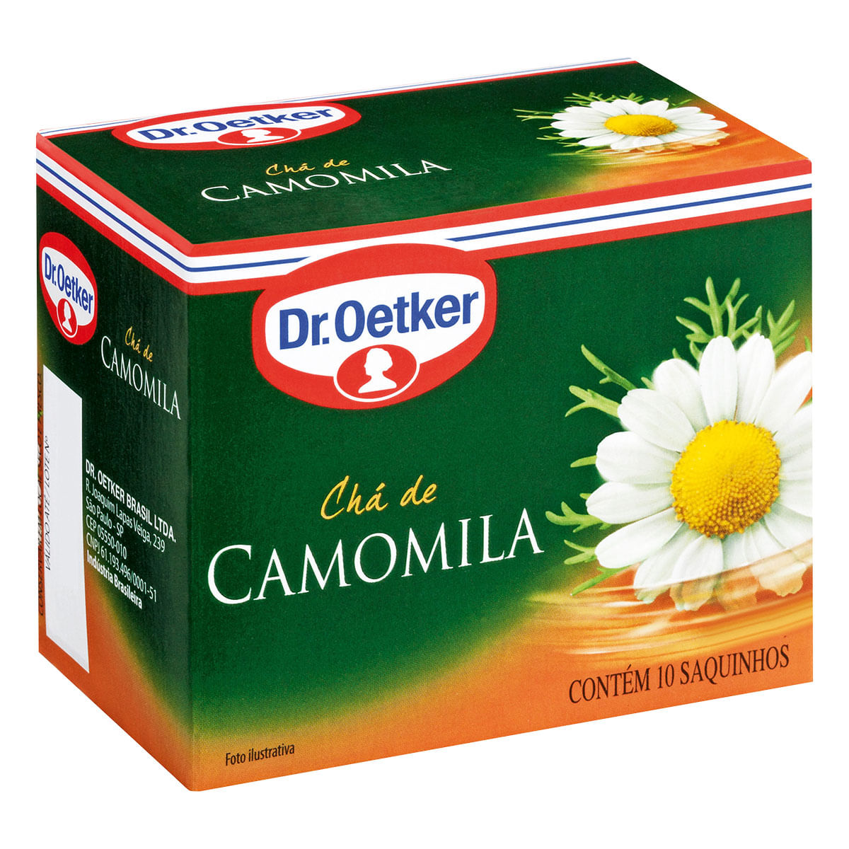 Chá Camomila Dr. Oetker Caixa com 10 Sachês 10g