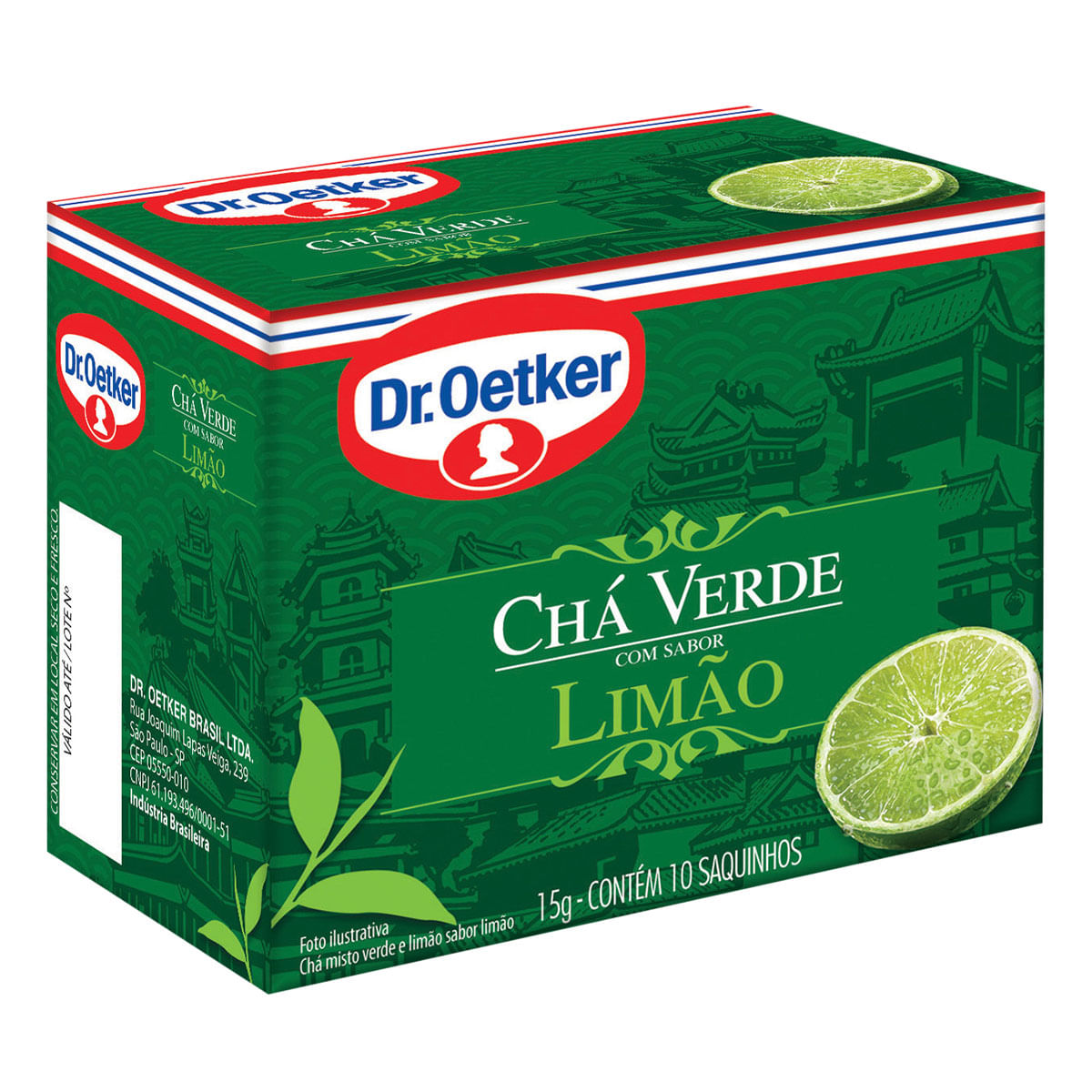 Chá Limão Dr. Oetker Caixa com 10 Sachês 15g