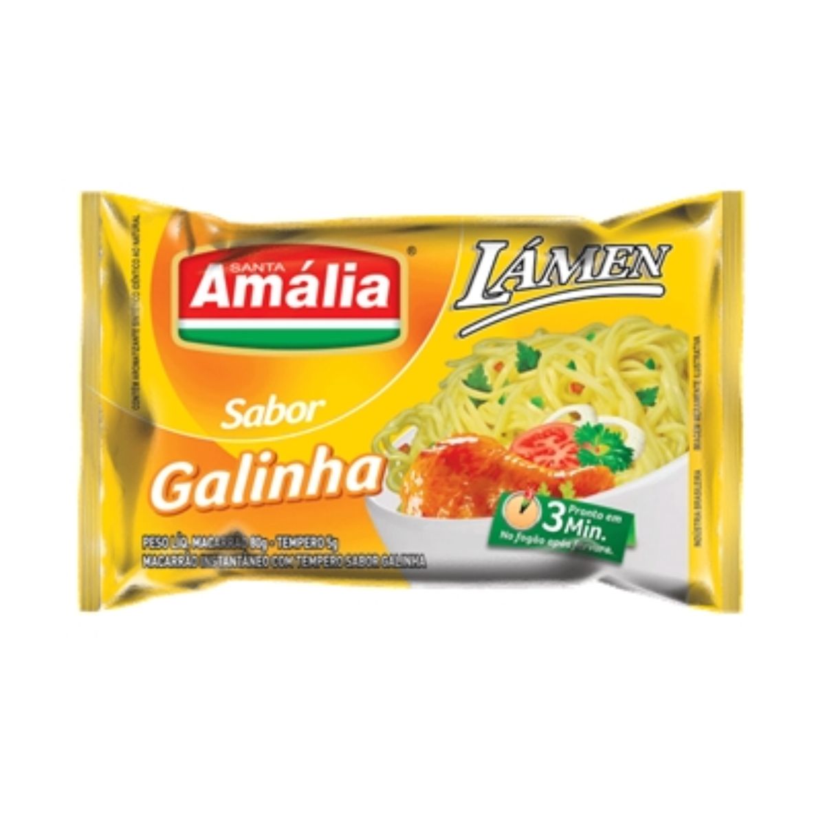 Macarrão Instantaneo Galinha Santa Amalia 85 g