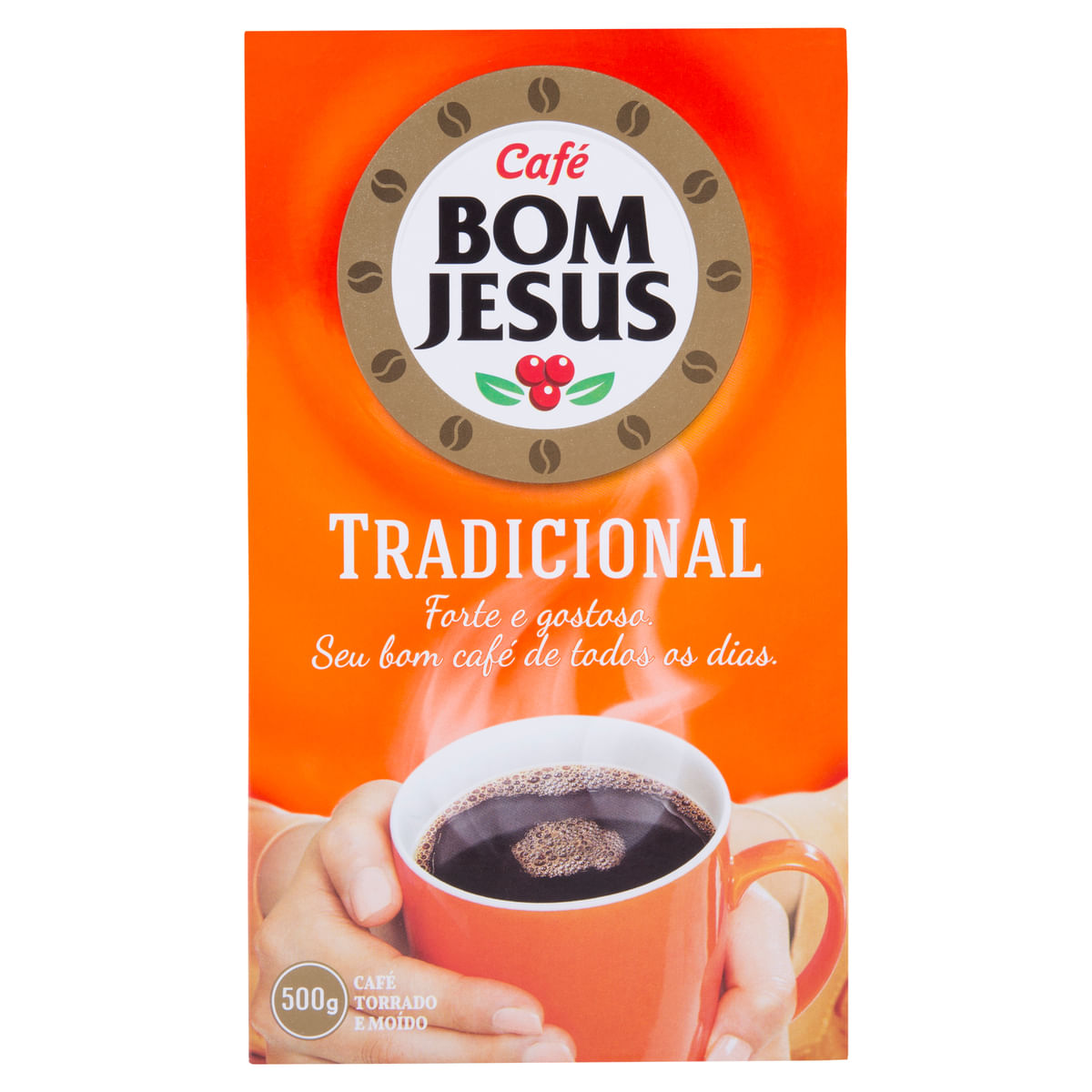 Café Torrado e Moído à Vácuo Bom Jesus 500g