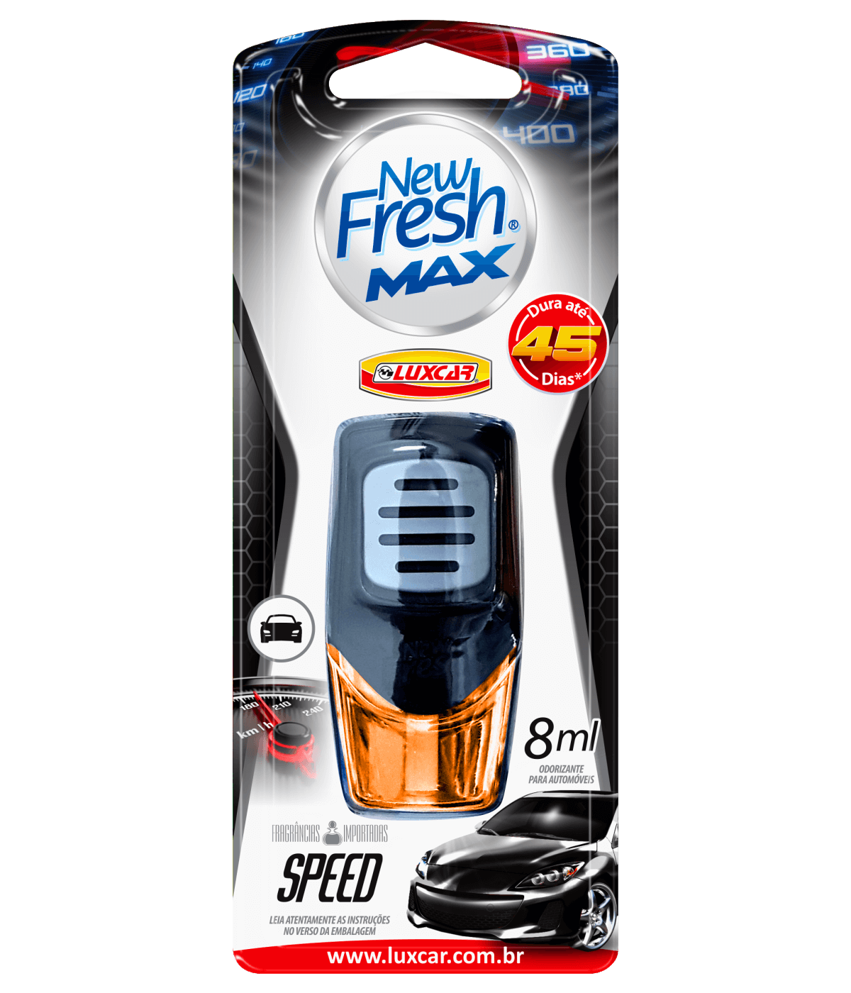 Aromatizador New Fresh Max Speed Luxcar 8ml