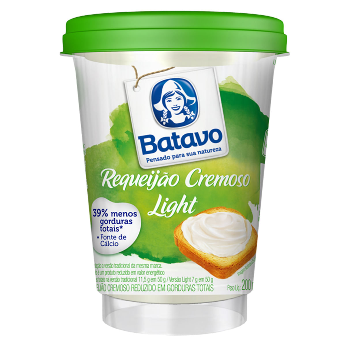 Requeijão Cremoso Light Batavo 200 g