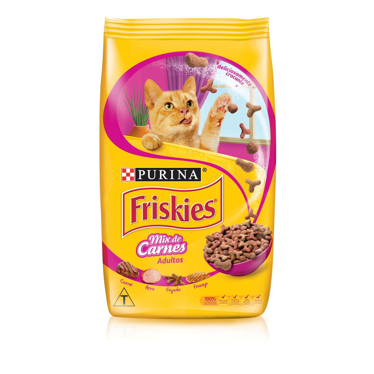 Ração para Gato Purina Friskies Seleção Saborosa Mix de Carnes 1Kg