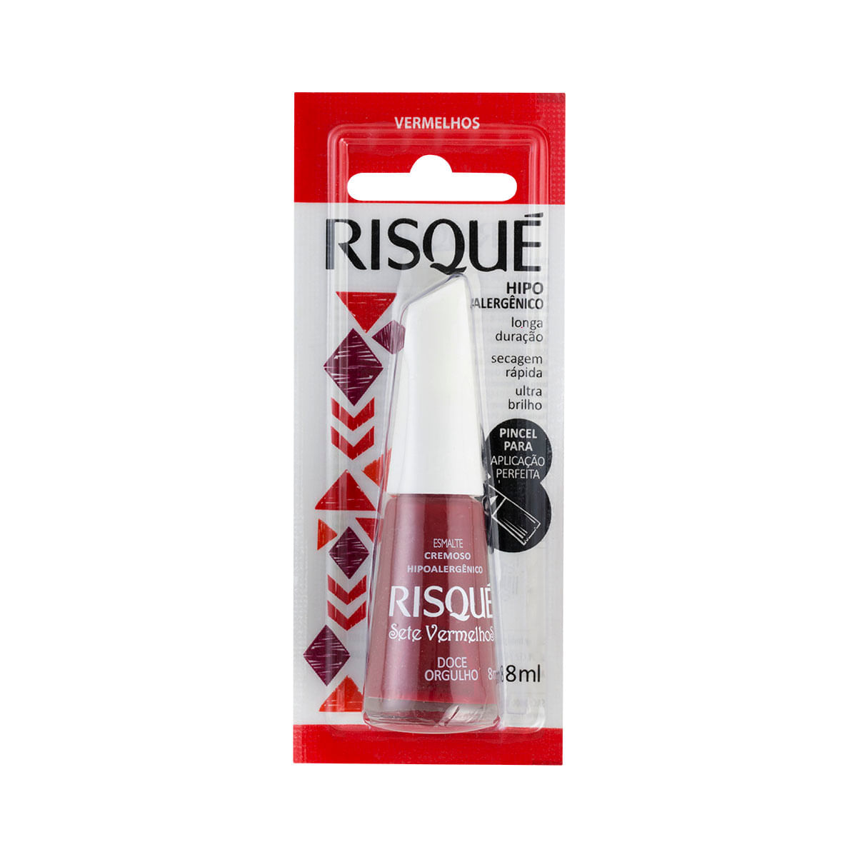 Esmalte Risqué Vermelhos Doce Orgulho 8ml