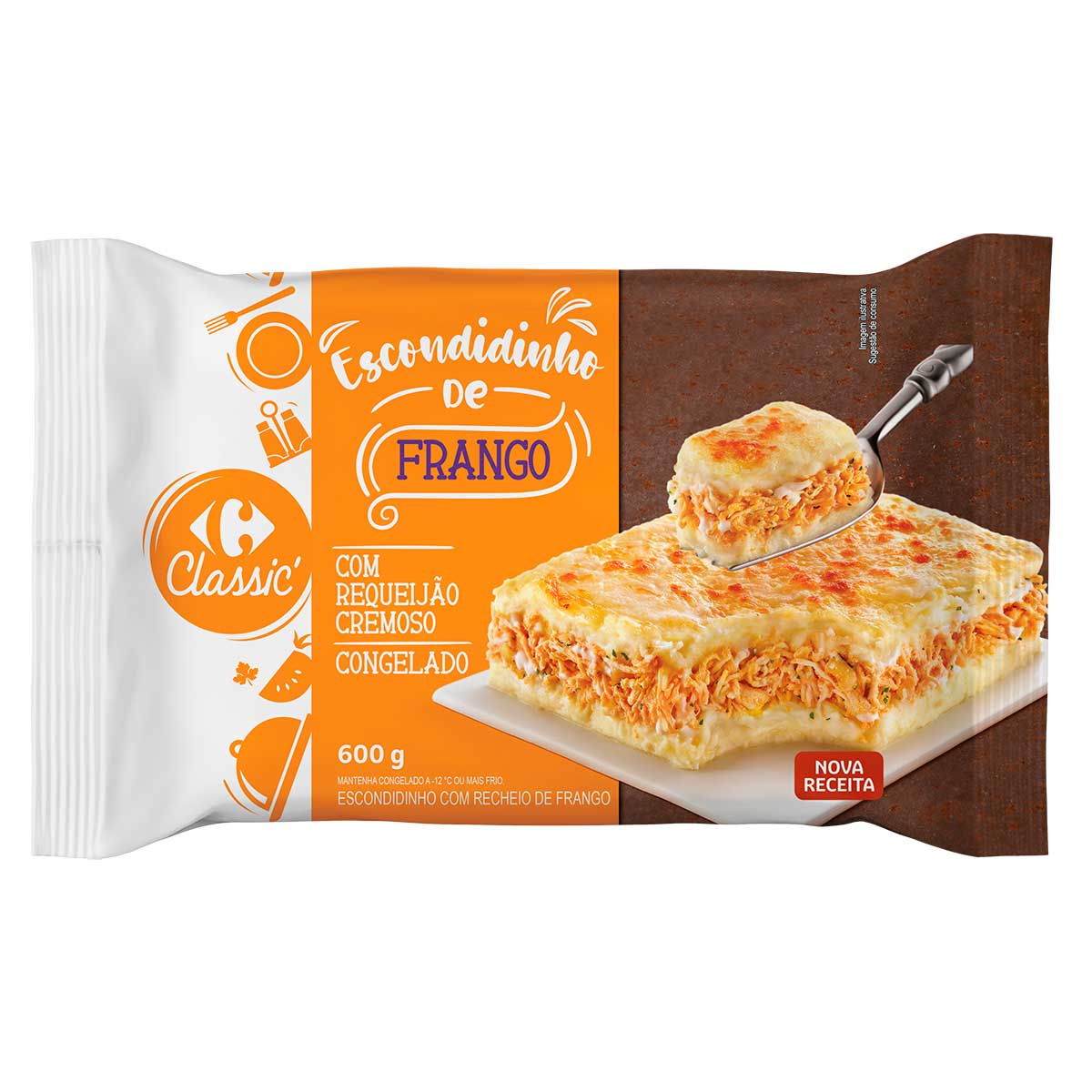 Escondidinho de Frango com Requeijão Cremoso Carrefour 600g