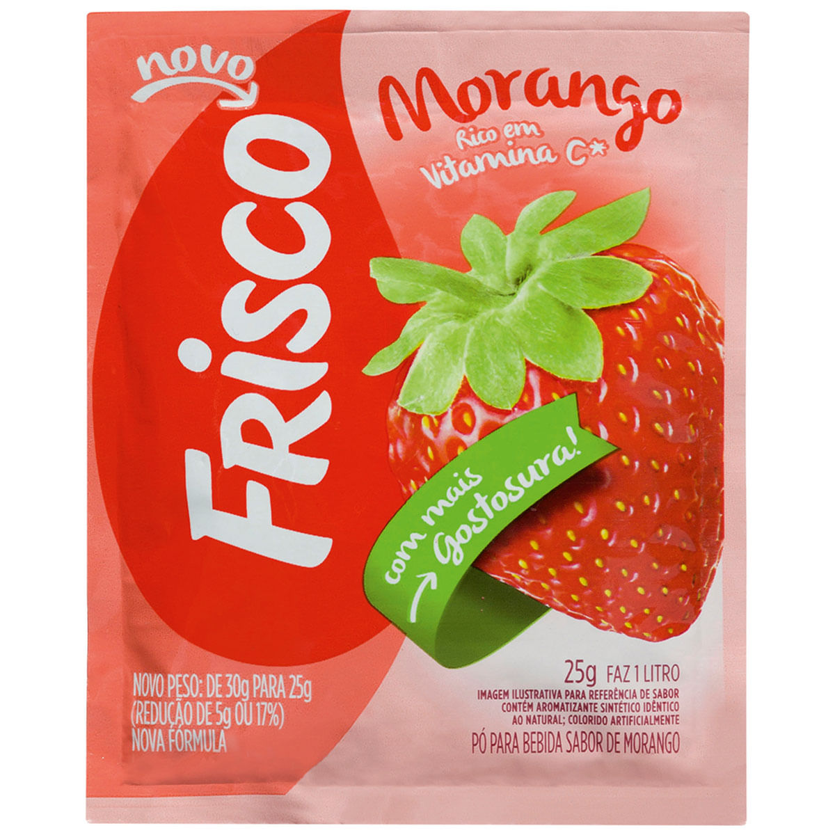 Refresco de Morango Frisco 25g