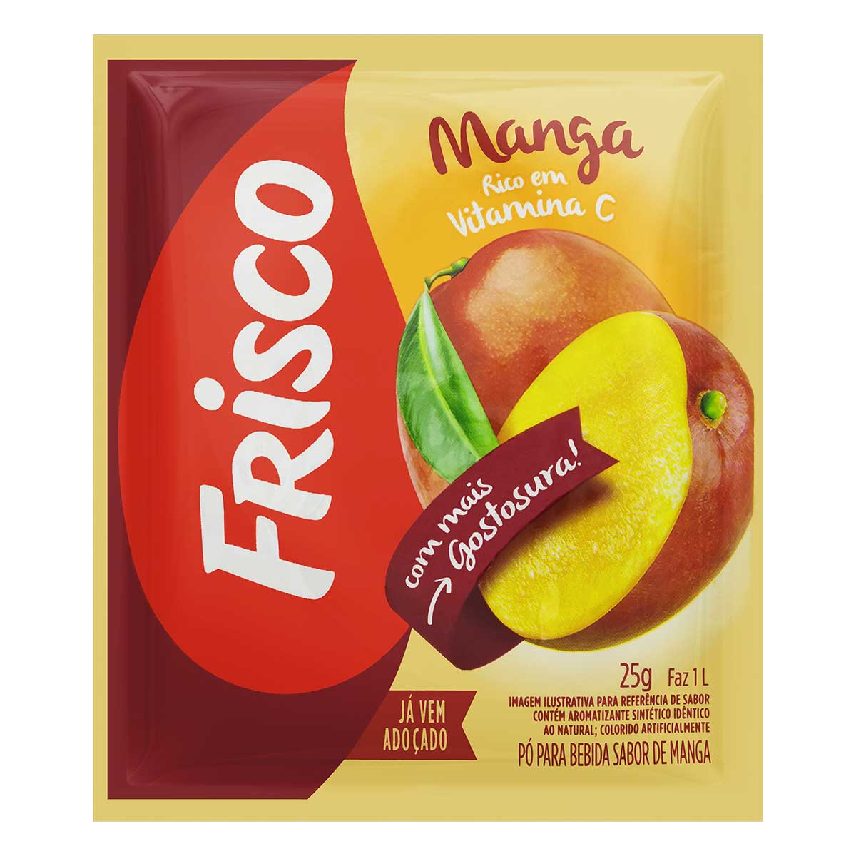 Refresco em Pó Manga Frisco Pacote 25 g