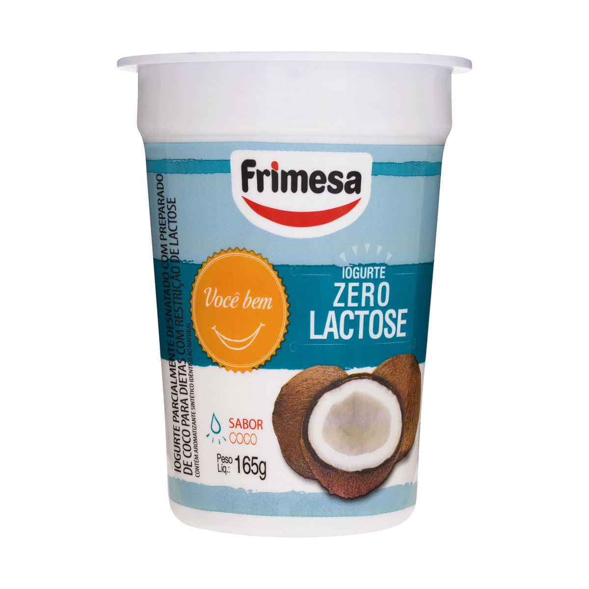 Iogurte Desnatado Frimesa Zero Lactose Coco 165g