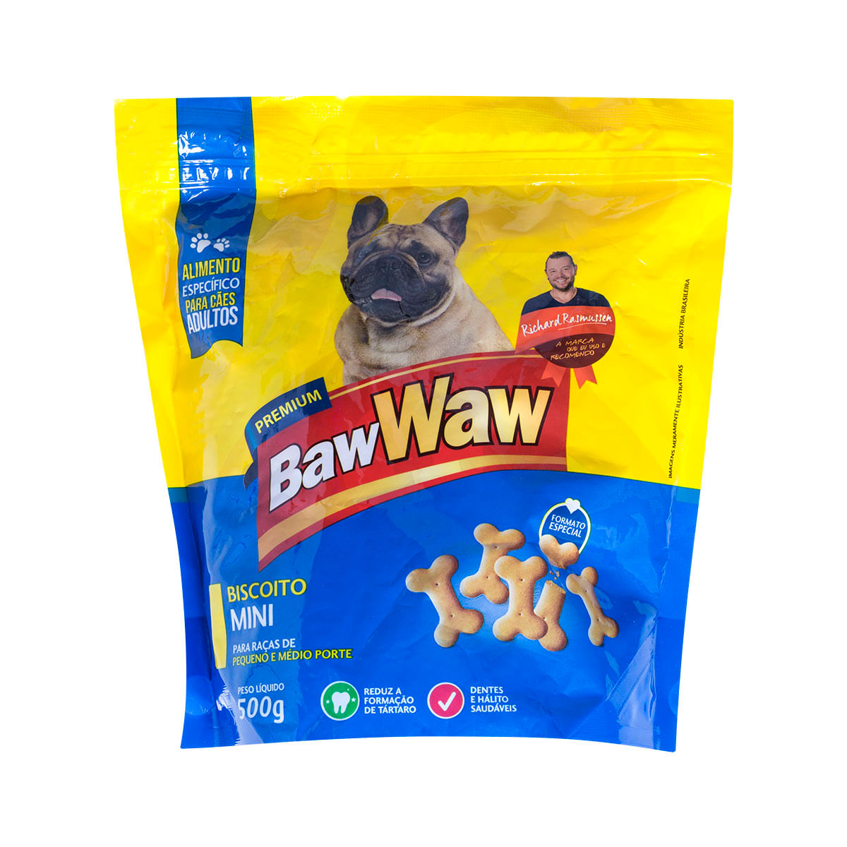 Mini Biscoito para Cachorro Adulto Baw Waw 500g